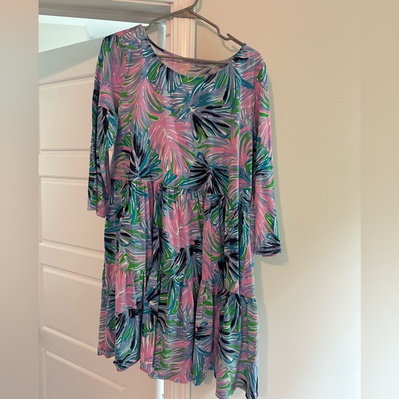 Lilly Pulitzer Pink and Green Tropical Dress - Picture 1 of 2